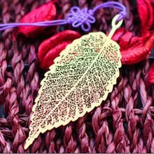 Супер тонкий резной нержавеющей стали стрекоза кленовый лист металлическая Закладка элегантный перо золотой книжный знак