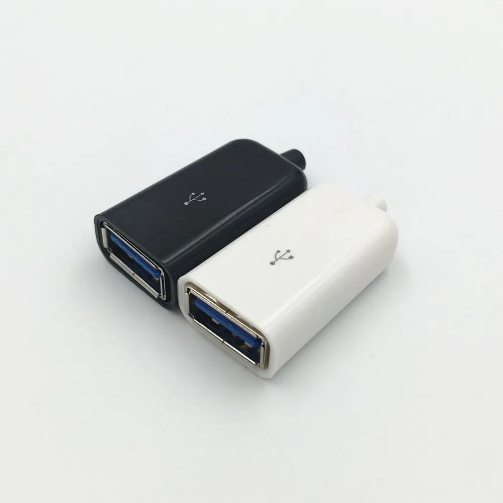 2 комплекта DIY USB 3,0 Женский 4Pin разъем сварочного типа разъем 4 в 1 разъем пайки адаптер Белый Черный