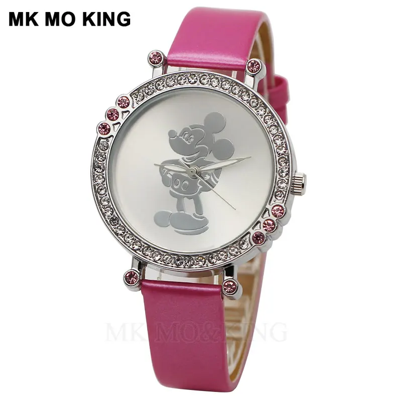 Роскошные kittyed Стразы модные детские для мальчиков девочек Детские кварцевые наручные милые часы подарки браслет reloj synoked бренд mk