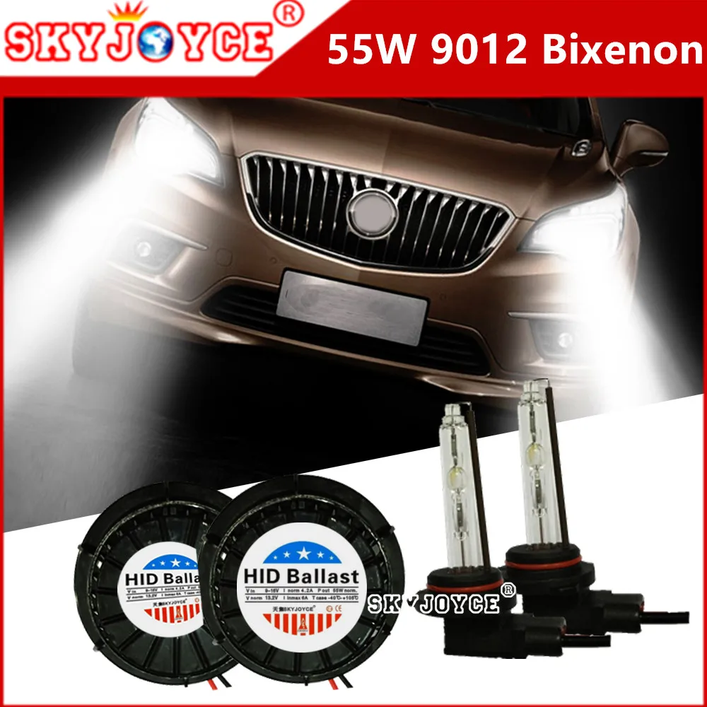 55W 9012 hid xenon kit envision headlight 9012 bi-xenon kit 4300K 5000K 6000K HIR2 9012 dual xenon projector bulb 9012 high low (1)