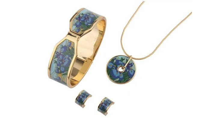 

2019 Angel Girl Luxury gold/rodinum fashion famous brand image woman jewelry sets for women (SET019) Free shipping