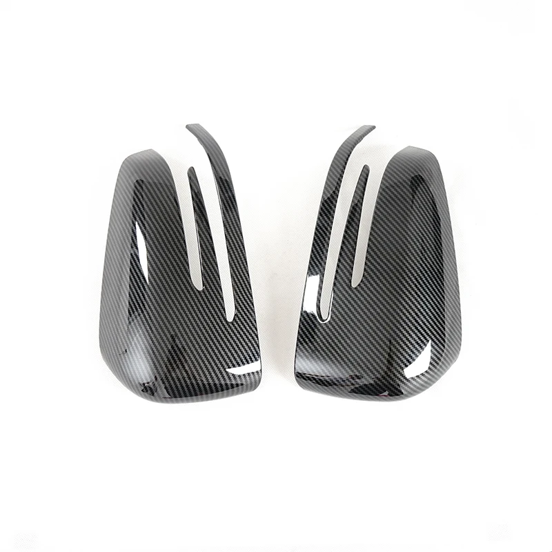 

1 Pair Carbon Fiber Car Side Mirror Cap Covers Trim fit for Mercedes Benz A B C E GLA Class W204 W212 ABS Plastic