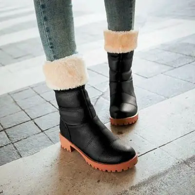 wide leg winter boots