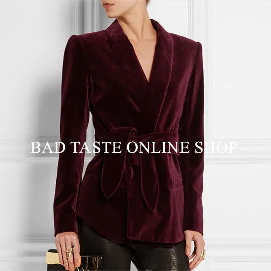 Online Get Cheap Burgundy Velvet Blazer -Aliexpress.com