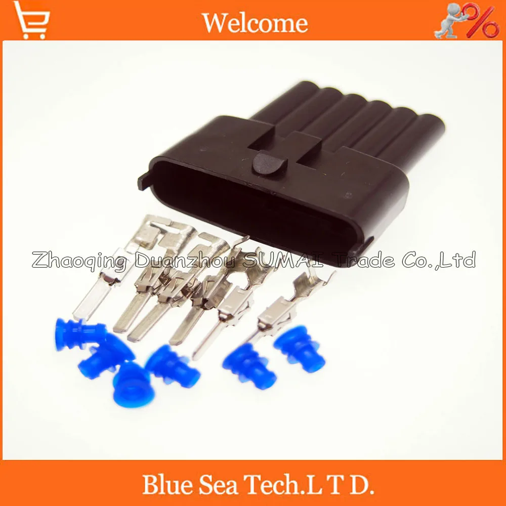 

6 Pin male 3.5mm Auto senser plug,GAK diesel common rail injector/intake pressure plug connector for Bosch connector