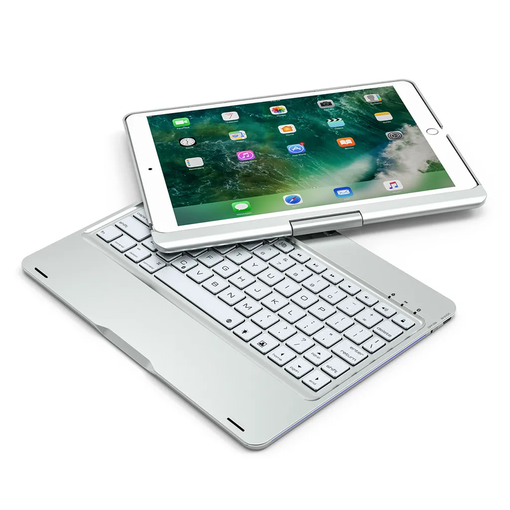 Топ Флип-клавиатура для iPad Air/Pro 10,5 чехол 360 ° Bluetooth Подсветка клавиатура чехол для iPad Air/Pro 10,5 Чехол# D3 - Цвет: D