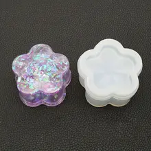 Шестигранная Коробка для хранения эпоксидной формы, хрустальное УФ-зеркало ручной работы, сделай сам, украшение стола, изготовление сливы, квадратная круглая силиконовая форма