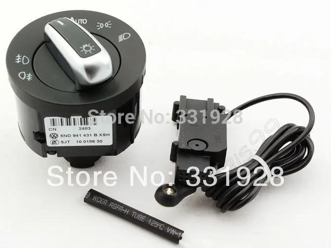 VW Auto Head Light Sensor + Genuine Headlight Switch Fits Golf Jetta 5 6 Mk5 MK6 Tiguan Passat B6 Touran |