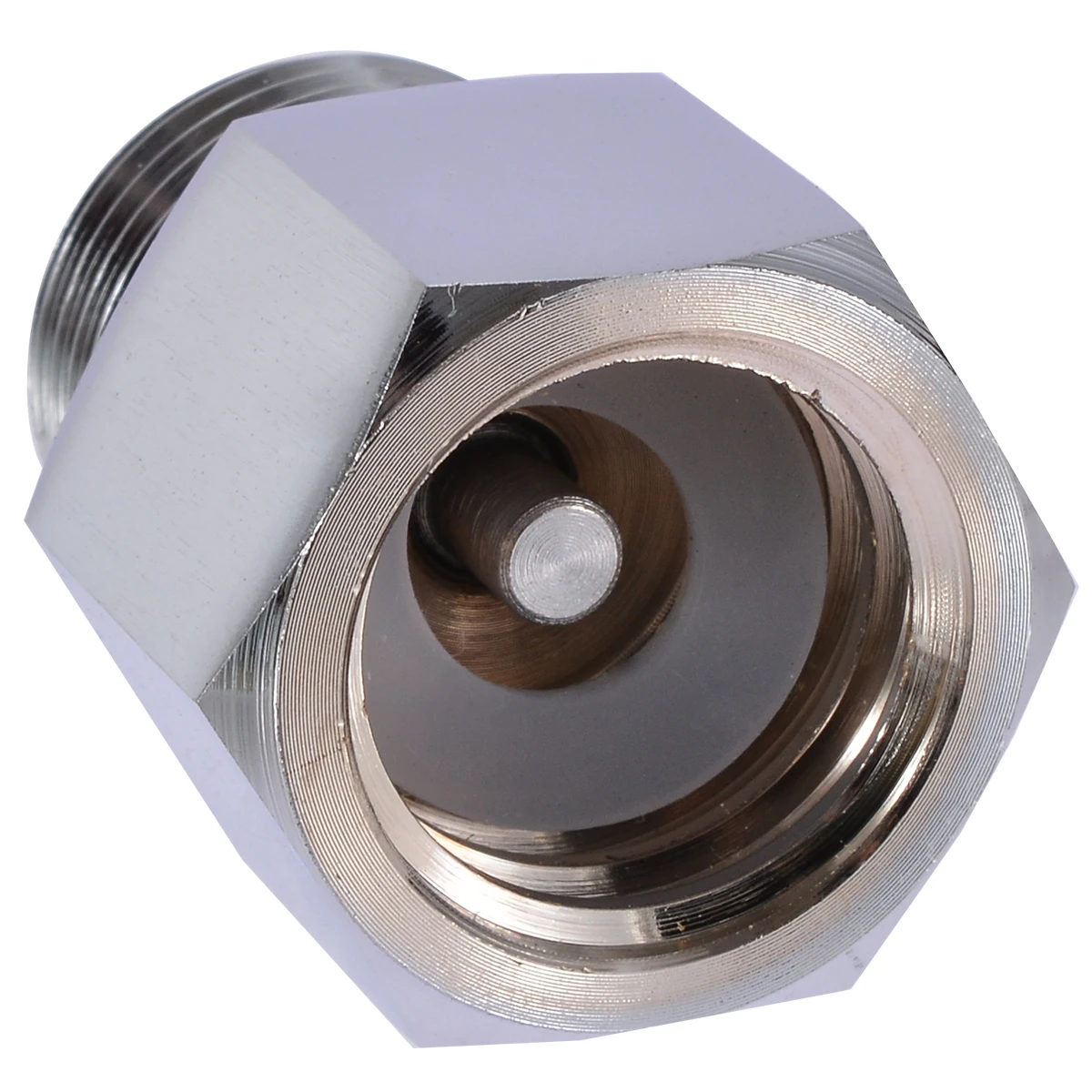 Silver Cylinder Converter Adapter For Aquarium Fish Tank CO2 Regulators Column Aquarium Supplies 3.6cm x 2.5cm