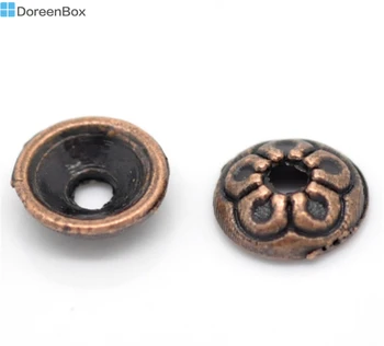 

Doreen Box Lovely Copper Tone Bead Caps Findings 7mm (Fit 6mm-8mm Bead), sold per lot of 300 (B16445)