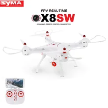Syma x8sw x8w fpv rc drone quadcopter actualiza versión con 720 p wifi cámara 2.4g 4ch 6-axis una clave despegue/aterrizaje