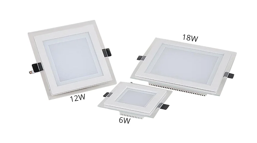 Square are LED Panel Light 6W 12W 18W Round Downlight AC85-265V LED Surface Ceiling Lamp For Kitchen Lighting