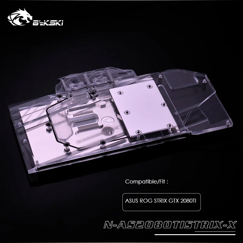 Блок водяного охлаждения Bykski для ASUS ROG STRIX GTX 2080TI блок VGA кулер GPU 12v 4pin 5v 3Pin
