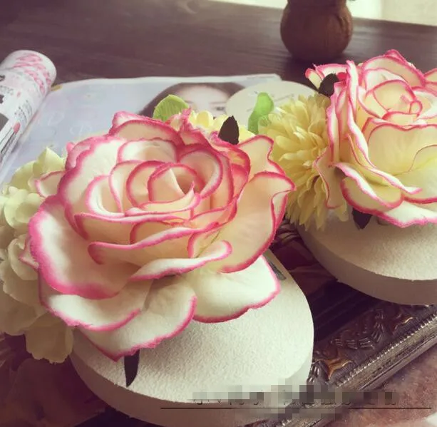 Женские тапочки HAHA Flower женские Вьетнамки резиновые плоские сандалии тапочки с открытым носком пляжная обувь Летняя обувь для девочек