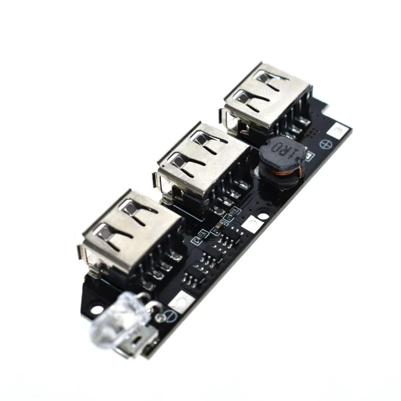 

5V 1A 1.5A 2.1A 3 USB Power Bank Charger Circuit Board Step Up Boost Module 18650 Li-ion Case Shell DIY Kit Powerbank