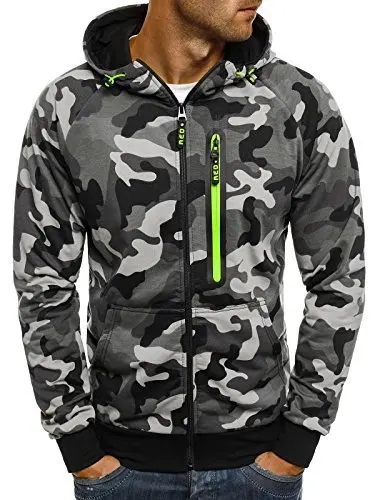 

Zogaa Hoodies Men's Long Sleeve Camouflage Outwear Hoodie 2019 Fashion Zipper Sweatshirts Sudaderas Para Hombre Men's Clothing