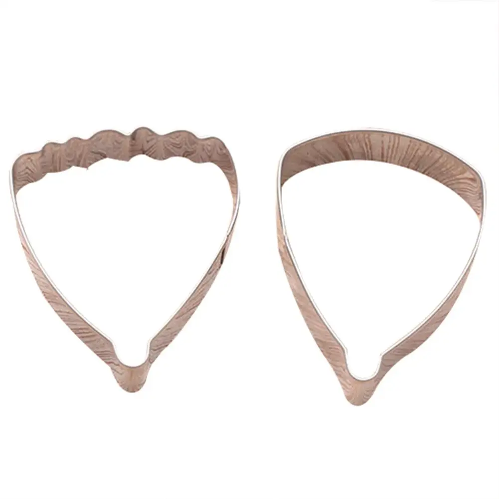 

New 2Pcs/Set Hibiscus Petal Cutter Sugarcraft Fondant Cake Baking Mold Bakeware Kitchen Tool Decorating Tool