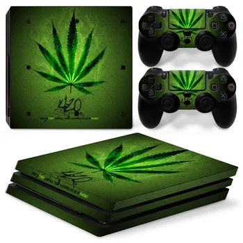 

Vinyl Decal Protective Skin Cover Sticker forPS4 Pro Console Controller Skin Sticker Decal Set - Black Weeds TN-P4Pro-0182