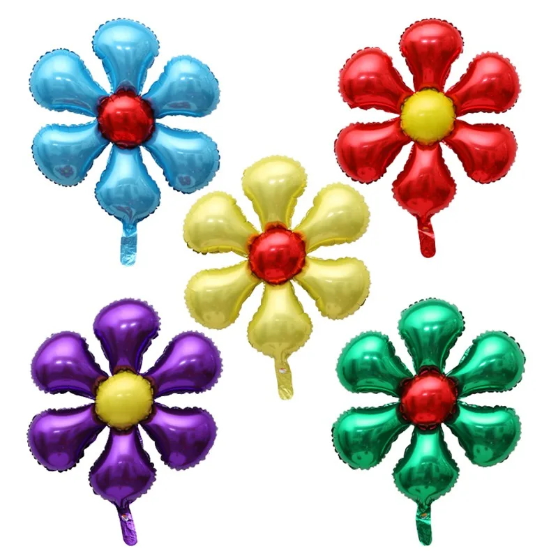 5 шт. Алюминий Фольга надувные Цветочные шары малыш детская игрушка шар Air с днем рождения Свадебные украшения