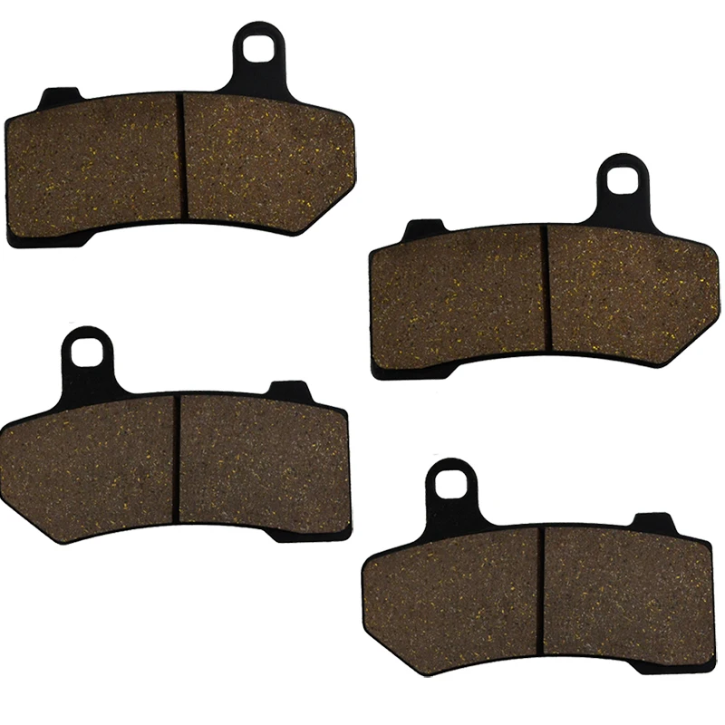 

2 Pairs Motorcycle Brake Pads For Harley-Davidson V-Rod 2005-2006 / VRSCX V Rod 2007 Black Brake Disc Pad