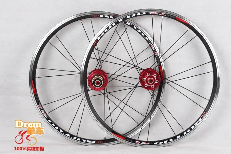 Best 20inch RT *1-3/8 V /Disc Brake 5 Peilin sealed bearing ultra smooth  451/406 wheel wheels BXM folding bike Rim Rims 2