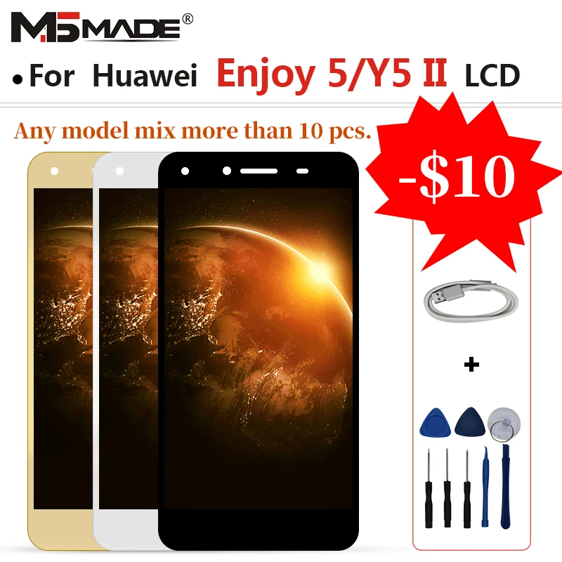 

For Huawei Y5 II Y5 2 CUN-L03 CUN-L23 CUN-L33 Enjoy 5 LCD Touch Screen Display Digitizer Replacement Assembly Parts With Frame