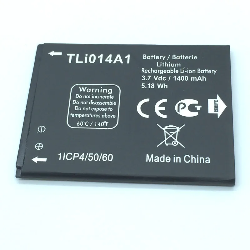 Аккумулятор 1400 мАч для Alcatel Pixi 3 4 5 дюйма 4027 4027A 4027D 4027X 4010 4010D 4012 4030 4030D 4030A 5020 5020D TLi014A1 |