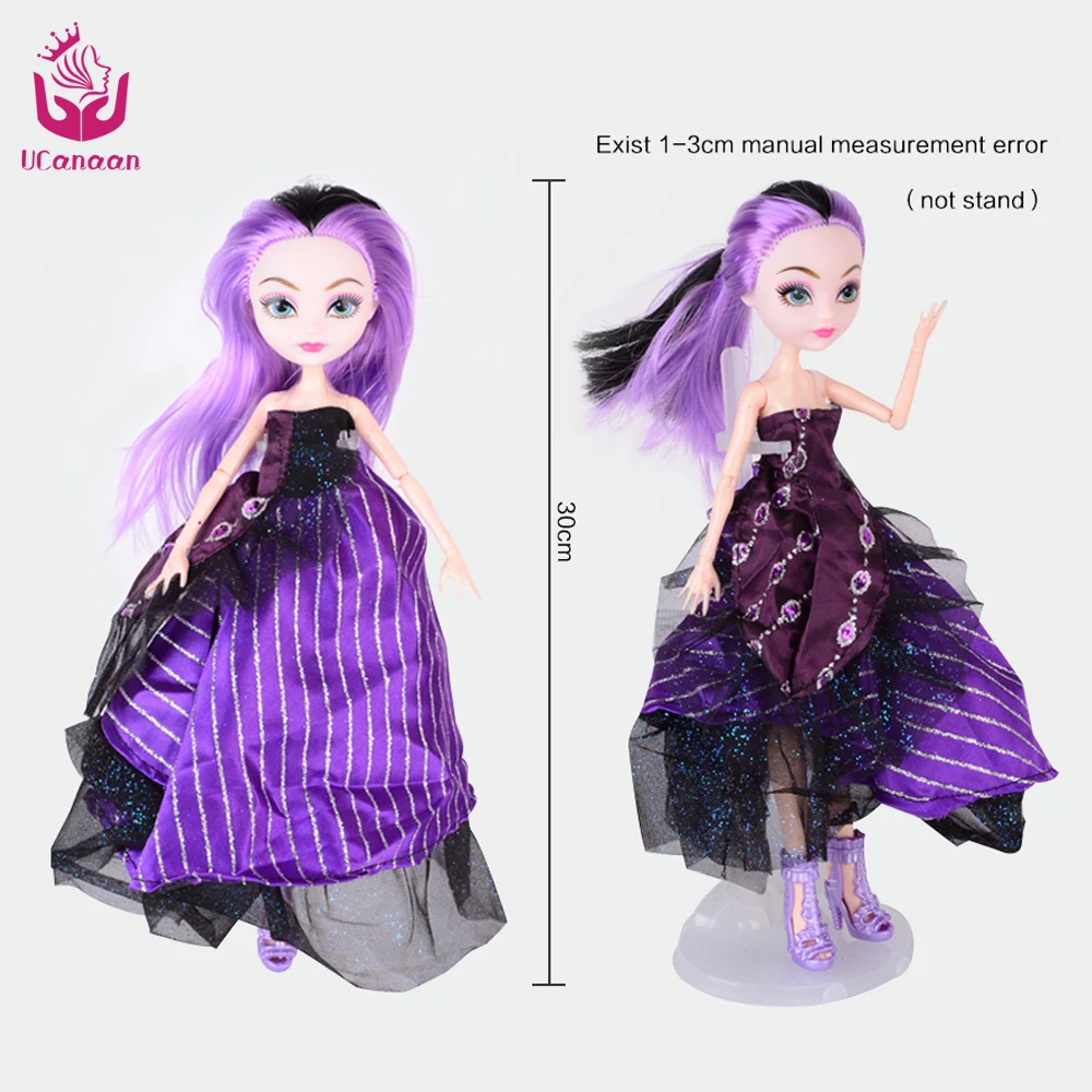 UCanaan 3 Dolls / Lot Ever After Doll  High Toys Apple White Madeline Hatter Raven Quee Joint Moveable 11 joints birthday gift