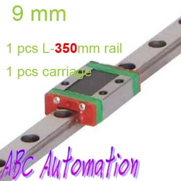 

Free Shiping miniature linear guide for 1pcs MR9 L350mm linear rail + 1pcs MGN9C block carriage for CNC router XYZ table