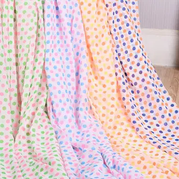 

5Meters Printed Chiffon Breathable Polka Dots Fabric For Blouse Tops Beach Towel Dress Skirts Clothing Curtain Tulle Tela