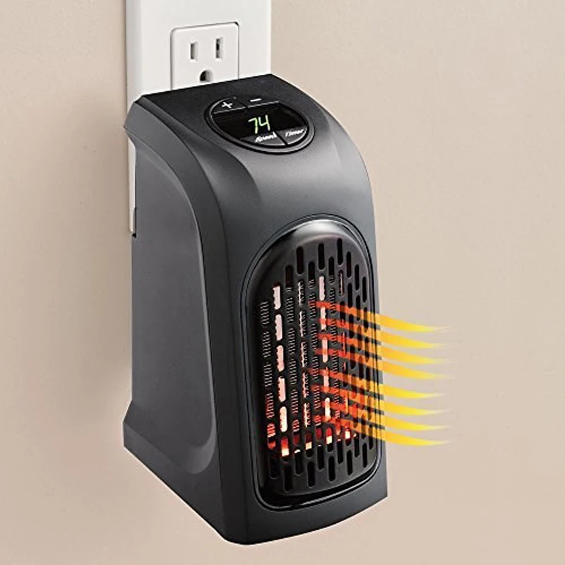 

EU US UK Plug 400W Electric Heater Mini Fan Heater Desktop Household Wall Handy Heating Stove Radiator Warmer Machine