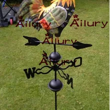 2 шт./партия,, большие садовые украшения, большой петух ветряные лопасти, украшения газона, металл, высокое качество, супер большой, H-1.2M