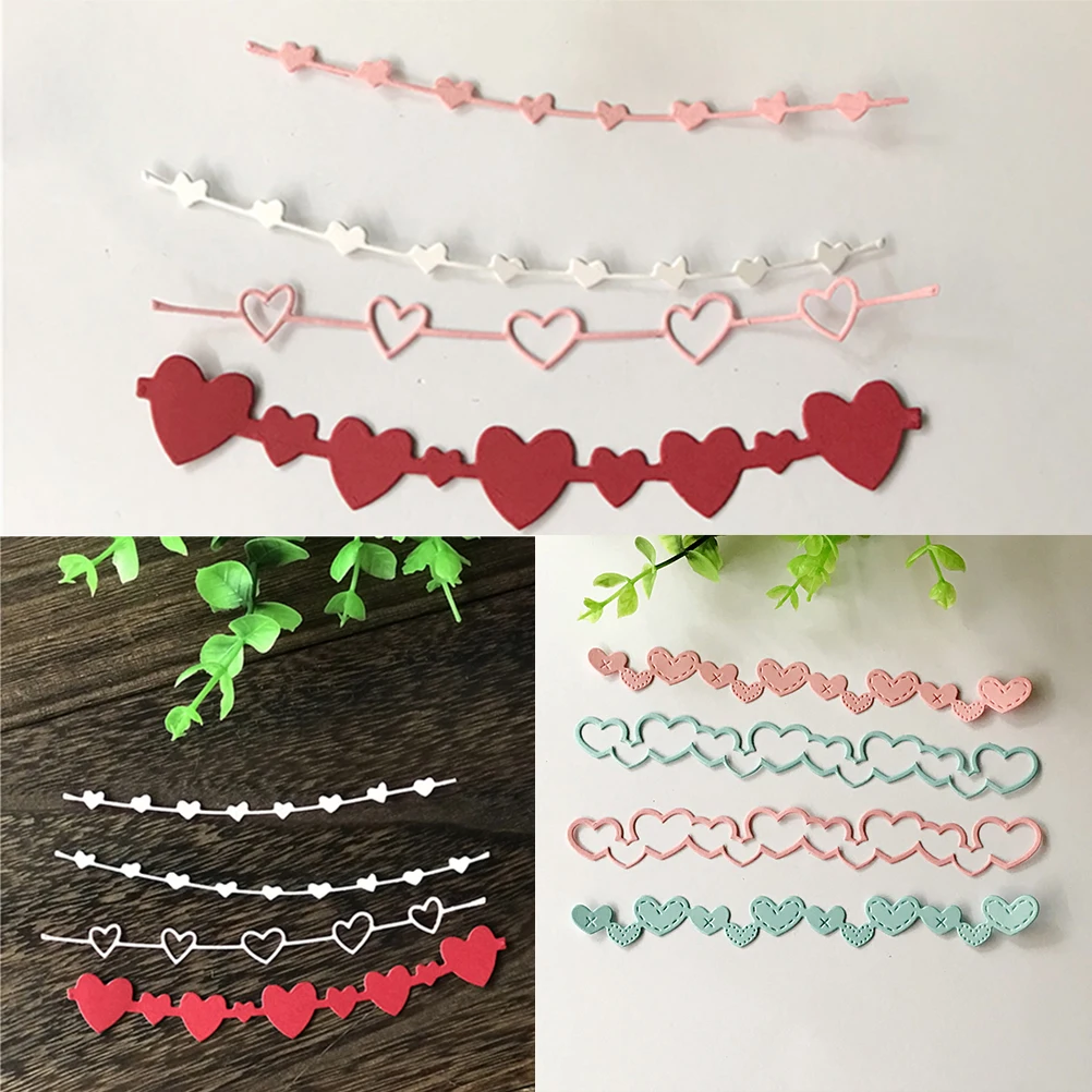 

Love Banner flag Design Metal Cutting Dies Stencils Embossing DIY Photo Album Decorative Embossing DIY Paper Cards 2styles