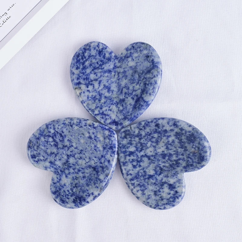 

Natural Sodalite Face Jade Massage Crystal Gua Sha Scratch Foot Back Head Acupuntura Massager Stone Therapy Health Care Tools
