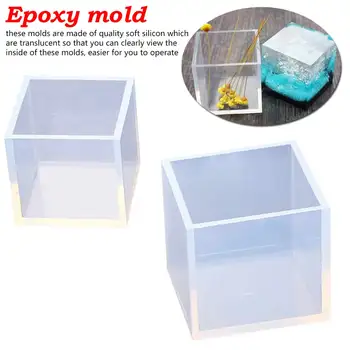 

Silicone Mold For DIY Craft Square Resin Mold Cube Silicone Molds Resin Casting Molds for Polymer Clay Crafting