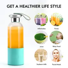 Портативный блендер для смузи, маленький блендер, перезаряжаемый через Usb, для коктейлей и смузи, Миксер для фруктов, для льда F