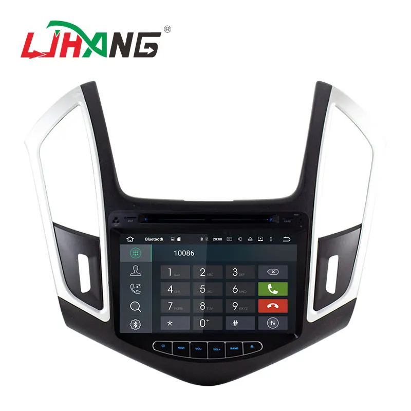 Discount LJHANG 8 inch 2 din Android 8.1 Car Audio DVD player FOR CHEVROLET CRUZE 2015 GPS Multimedia Headunit WIFI Steering Wheel Stereo 1