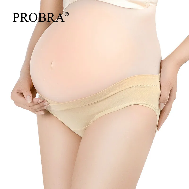 

Brand Women's Lingerie Low-Rise Belly Bands Support Pregnancy Clothes Seamless Panties Breathable Lady Calcinha Sterile Cotton X