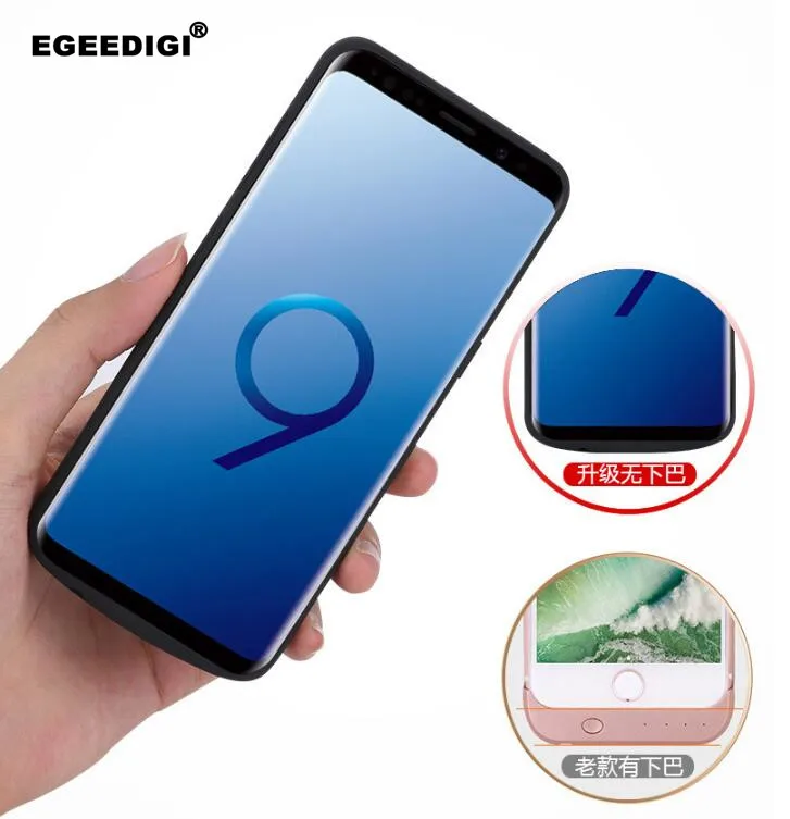 

Original For Samsung Galaxy S9 Plus Fast Charging Silicon Battery Charge Phone Case 6000mAh Portable PowerBank Cover For S9Plus