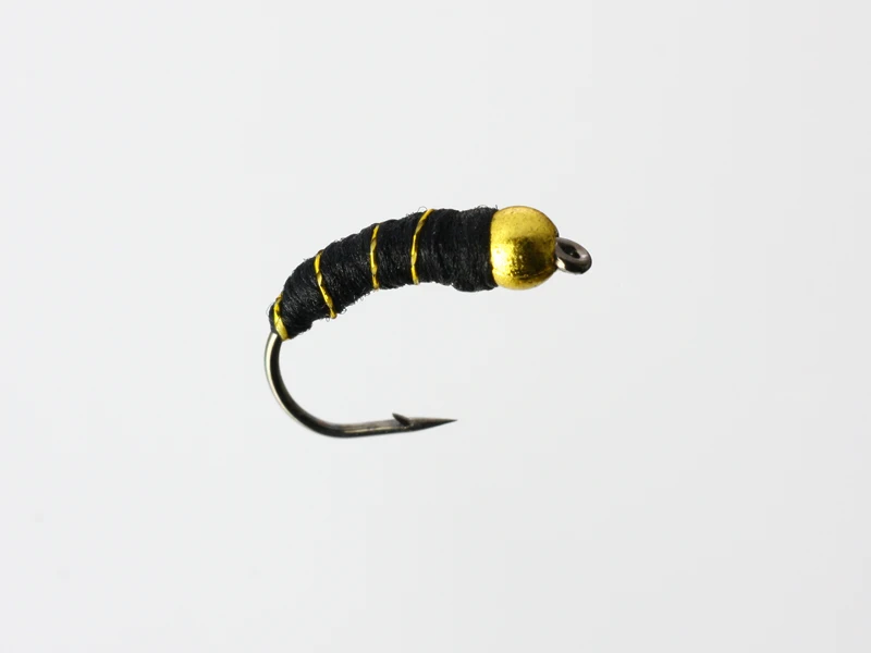 100Pcs Zebra Midge Black Nymphs Fly Fishing Fliesin Fishing Lures from Sports & Entertainment