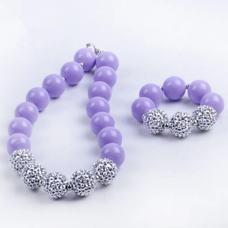 Baby Girls Jewelry Set Pretty Princess Chunky Necklace Pendant Kids