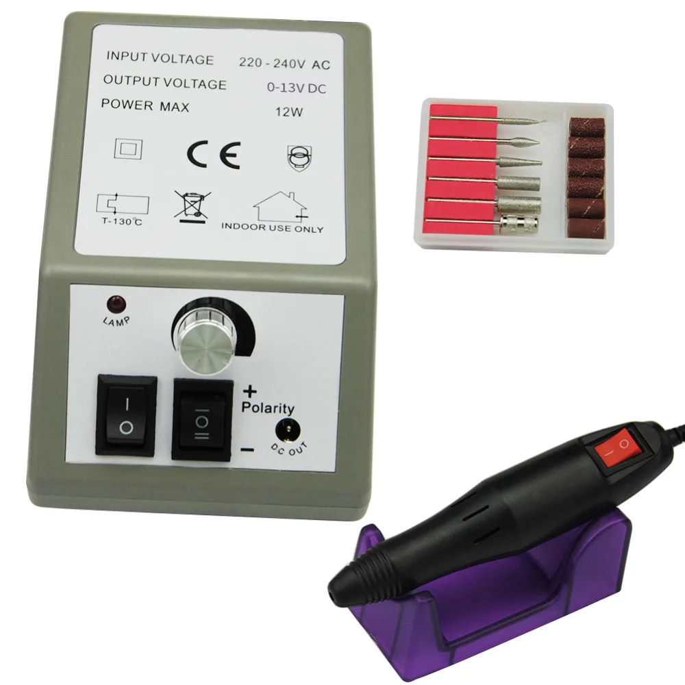 

Electric Nail Drill Apparatus Nail Art Equipment Manicure Pedicure Files Electric Manicure Remover Milling Drill Bits Set