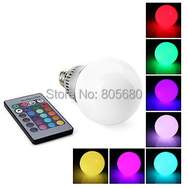 

200pcs/lot AC90-260V 10W RGB e27 led bulb 2years warranty