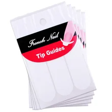 5 Packs French Manicure Smile Tip Guides Pedicure DIY Nail Art Stickers Brand Women Makeup Tools For Nail Art UV Gel Sticker