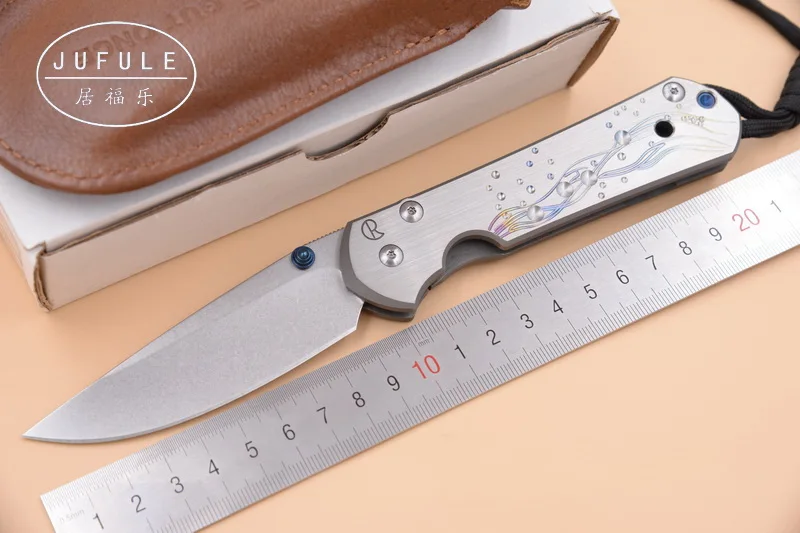 

JUFULE Limit Large Sebenza 21 S35vn TC4 titanium handle folding fruit pocket camp survive hunt outdoor EDC tool kitchen knife