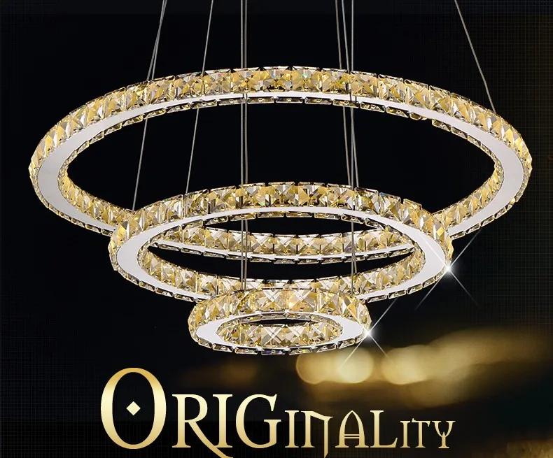Plafoniere A Led 30 Cm : Moderne kronleuchter led kristall ring