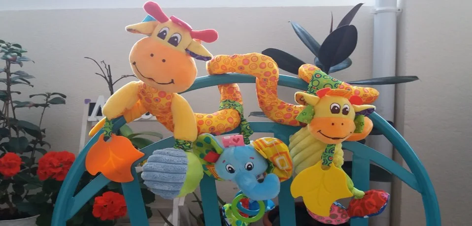 Раннее развитие мягкая детская кроватка кровать коляска игрушка спираль детские игрушки для новорожденных подвесное сиденье в автомобиль