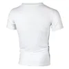 2022 New Men's Fitness Gyms t shirt Male sexy bandage hollow out White Short Sleeve t Shirt Men Sexy V Neck Tshirt Tops M-3XL ► Photo 3/6