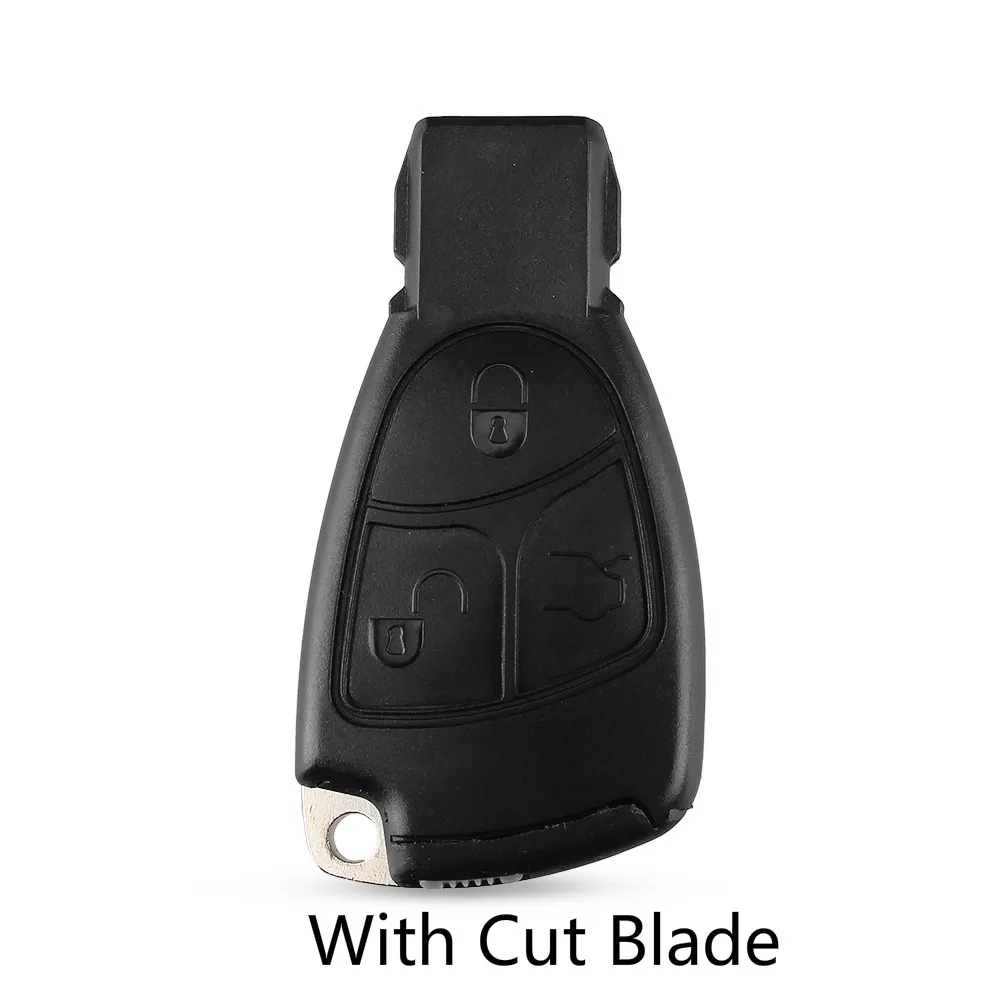 DANDKEY cut/uncut blade с батарейным держателем чехол для ключей корпус Fob для MERCEDES BENZ E C R CL GL SL CLK, SLK Key - Цвет: 3B Cut