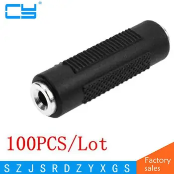 

100PCS/Lot Stereo 3.5mm 1/8" Aux Female to Female Jack Audio Coupler Adapter F/F